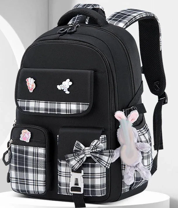 Sac à dos à carreaux ergonomique